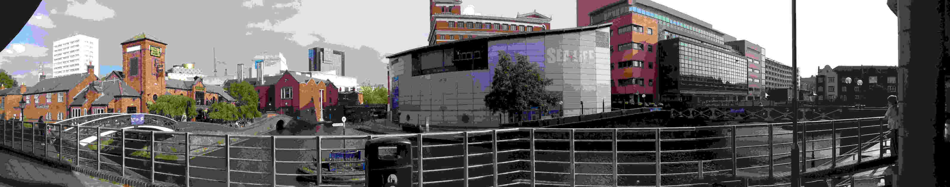 ImagesBirmingham/Birmingham Canal Sealife Centre Panorama.jpg